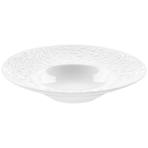 Тарелка для пасты Elan Gallery Веточки-цветочки, 25 см, фарфор