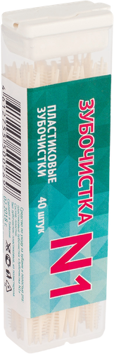 

Зубочистки пластиковые Зубочистки №1 в кейсе 40 шт
