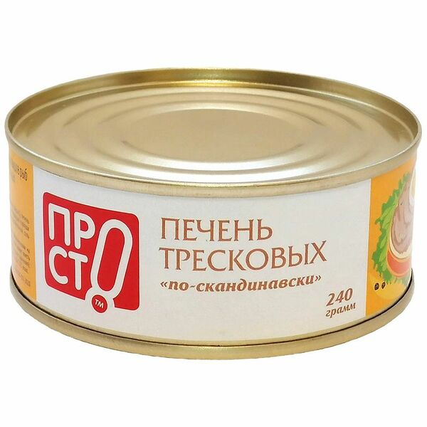 Печень тресковых видов рыб Просто по-скандинавски 240г