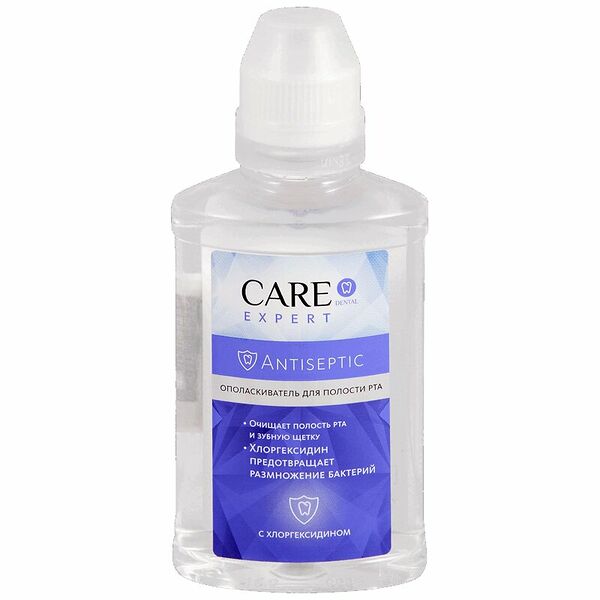 Care Dental Expert Antiseptic Ополаскиватель для полости рта с хлоргексидином 200 мл  