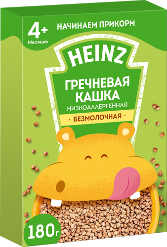 

Каша Heinz гречневая безмолочная низкоаллергенная с 4 месяцев 180 г