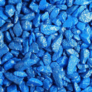 Грунт для аквариума цветной синий 3-5мм