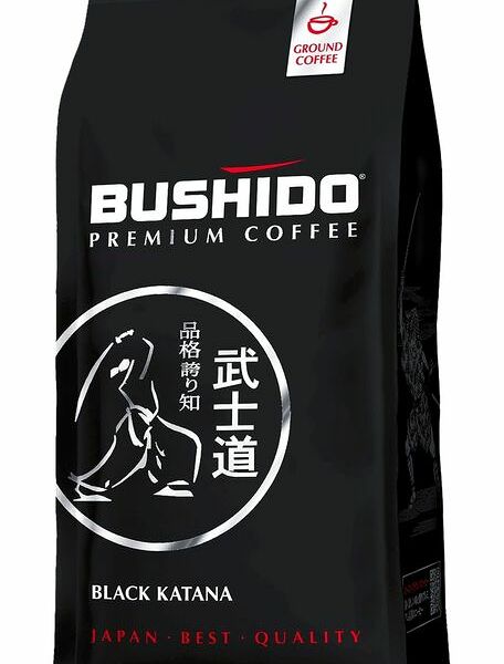 Кофе Bushido Black Katana 100% арабика молотый, 227г