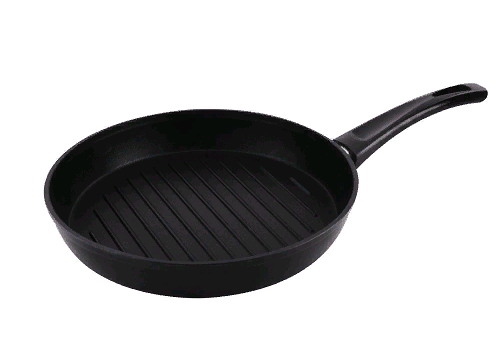 Сковорода-гриль Homeclub Basic литая ручка soft-touch 26х26см