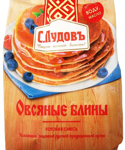 Смесь для выпечки С.Пудовъ Овсяные блины 400г
