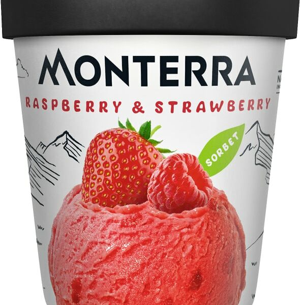 Мороженое Monterra Сорбет Малина-Клубника 480мл