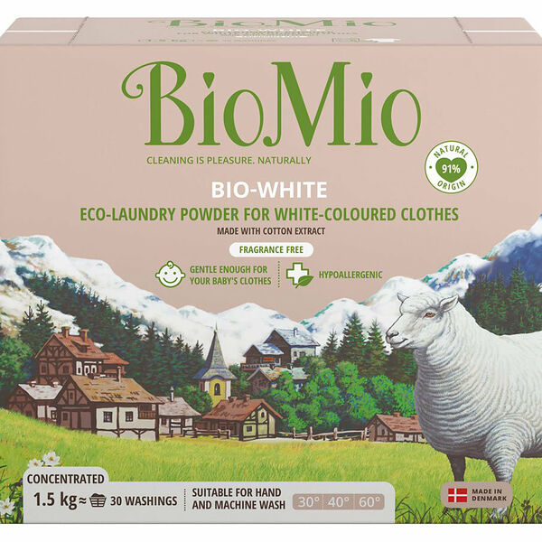 Порошок универсальный для стирки Bio Mio Bio-White для белого белья 1.5 кг