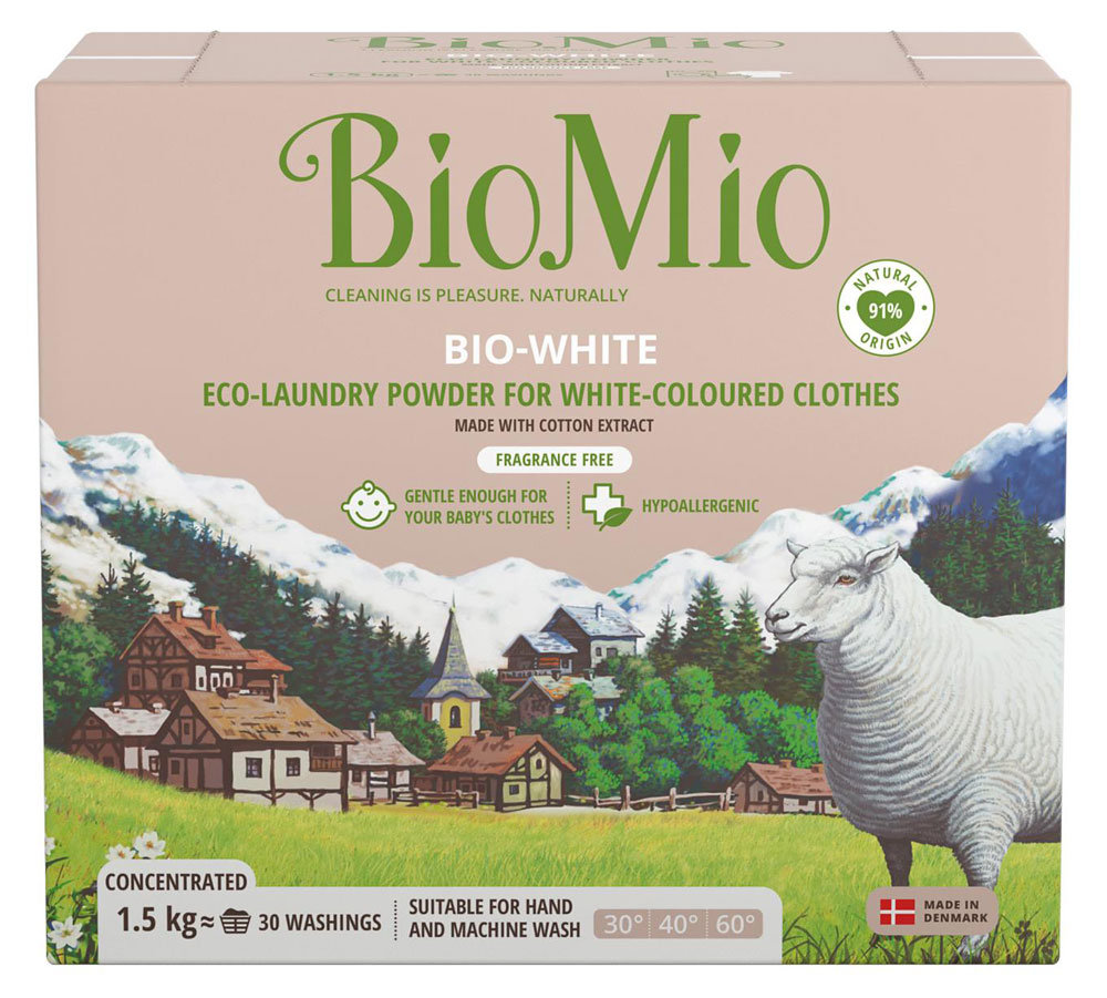 

Порошок универсальный для стирки Bio Mio Bio-White для белого белья 1.5 кг