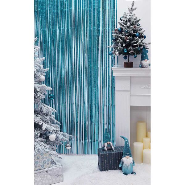 Сноу бум занавеска из дождика, голографическая, 200х100 см, пвх 4 цвета