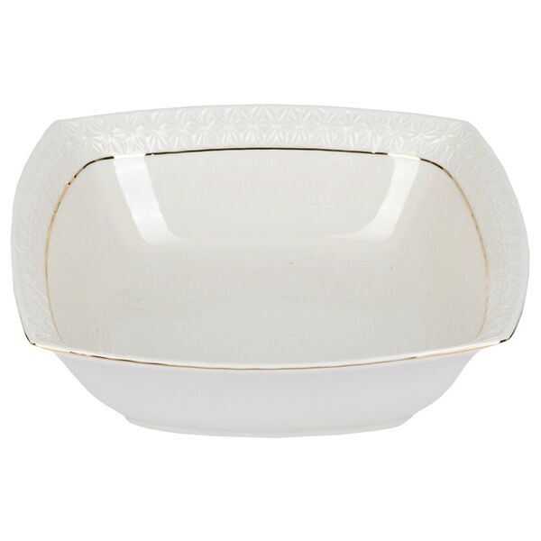 Салатник квадратный Коралл Снежная Королева, 18 см, фарфор