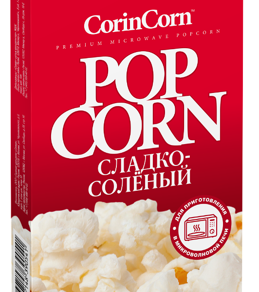 Попкорн для свч-печи CORIN CORN сладко-соленый