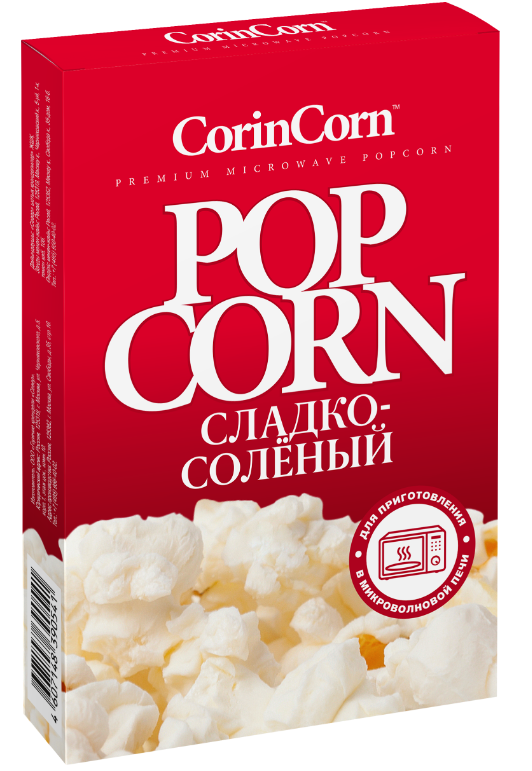 

Попкорн для свч-печи Corin Corn сладко-соленый 85 г