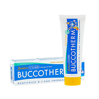 Зубная гель-паста с термальной родниковой водой и вкусом персикового чая для детей от 7 до 12 лет, Buccotherm