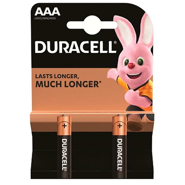 Батарейка AAA 2шт Duracell Basic (LR03/MN2400/2AАА)