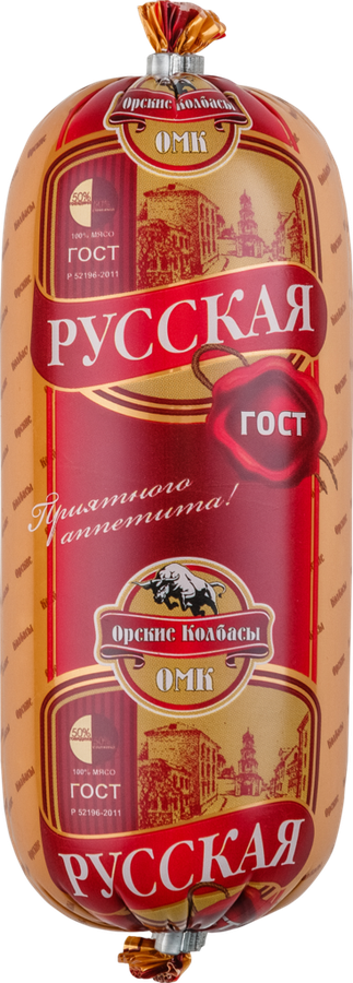 

Колбаса вареная Орские Колбасы Русская категория Б 500 г