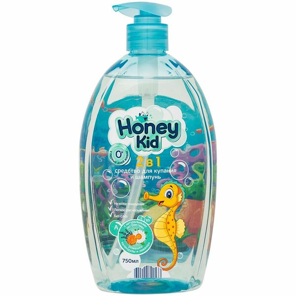 Средство для купания и шампунь Honey Kid 2в1