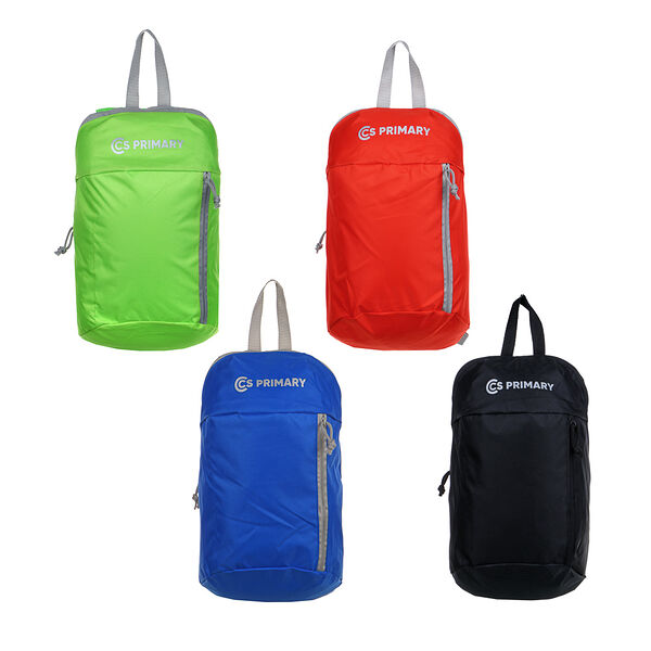 Рюкзак универсальный 40x23x11см, 1 отделение на молнии, передний карман, пэ, 4 цвета, в ассортименте