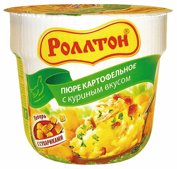 Пюре картофельное с куриным вкусом Роллтон, 40г