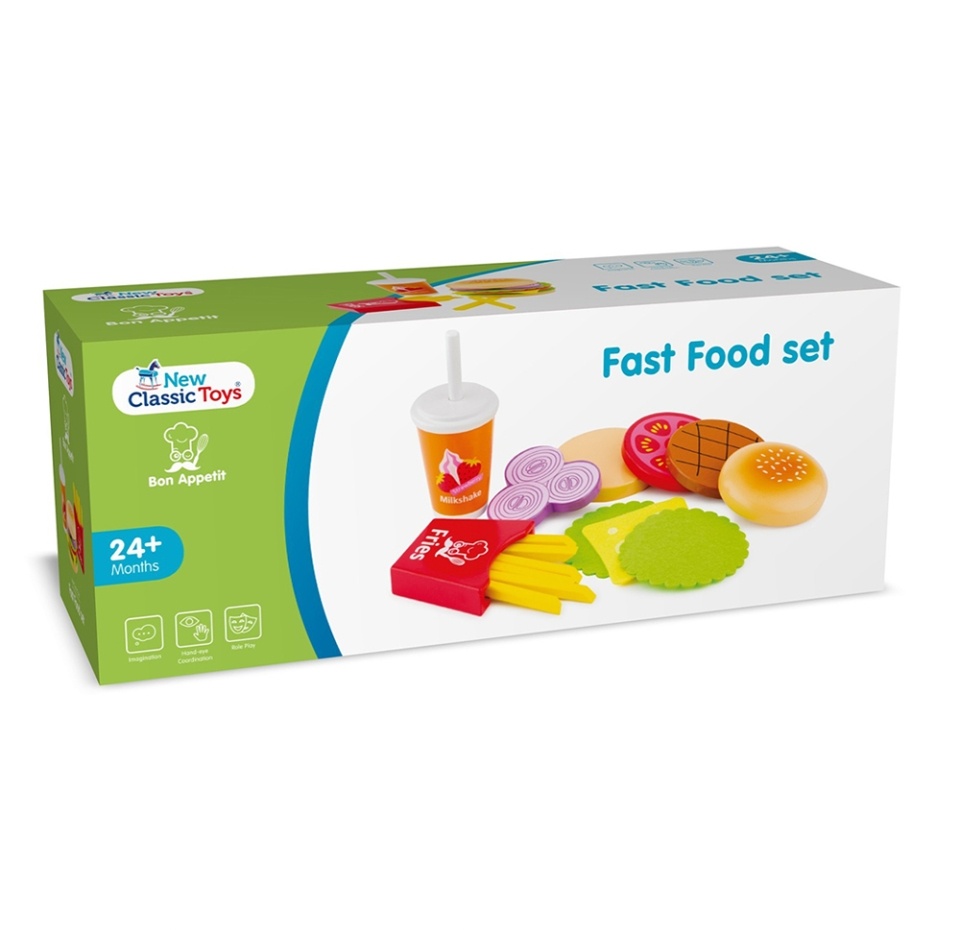 

Набор фастфуд New Classic Toys материал дерево 2+ new classic toys B.V. 1 шт Нидерланды