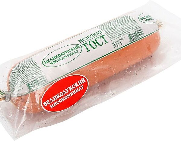 Колбаса Великолукский МК Молочная варёная 500г