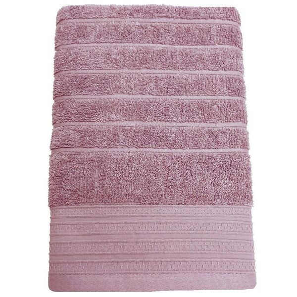 Полотенце махровое PiCassa Страйп, 70х130 см, хлопок, пудровый