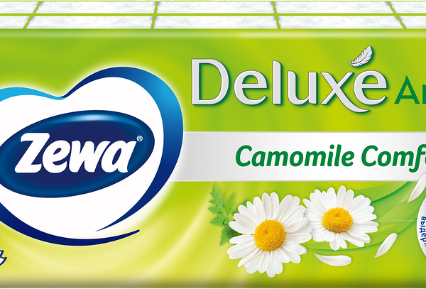 Платочки бумажные ZEWA Deluxe Ромашка, 10шт