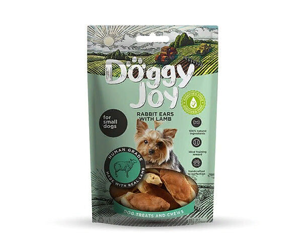 Лакомство для собак DOGGY JOY 50799 для мелких пород Кроличьи ушки с бараниной 55г