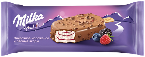 

Мороженое сливочное Milka Лесные ягоды 64 г