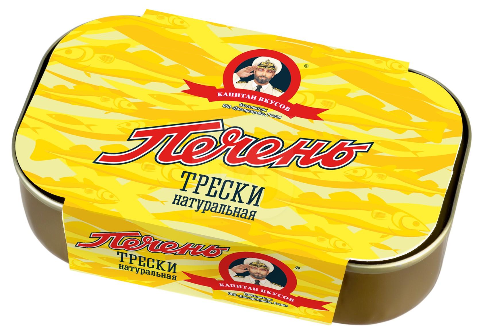 

Печень трески Капитан Вкусов натуральная