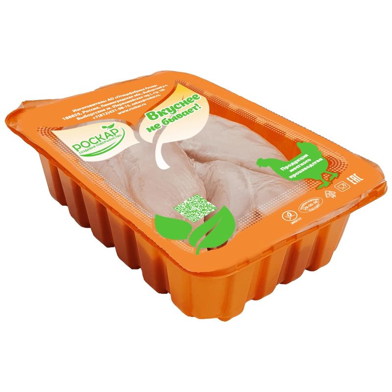 

Филе цыплёнка-бройлера Роскар Вкуснее Не Бывает без кожи охлажденное вес