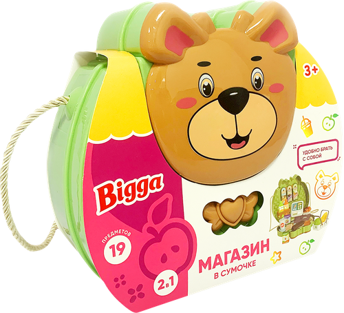 

Набор игровой Bigga Продуктовый магазин, в сумочке, 19 предметов