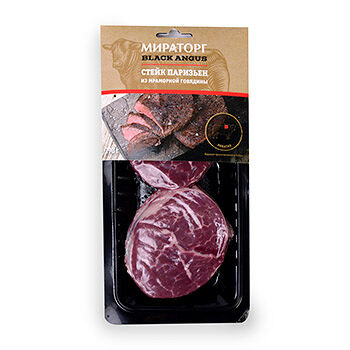 Стейк Мираторг Black Angus Паризьен из мраморной говядины, 290г