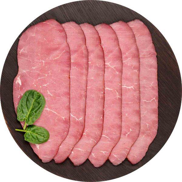 Говядина варёно-копчёная Глобус, нарезка