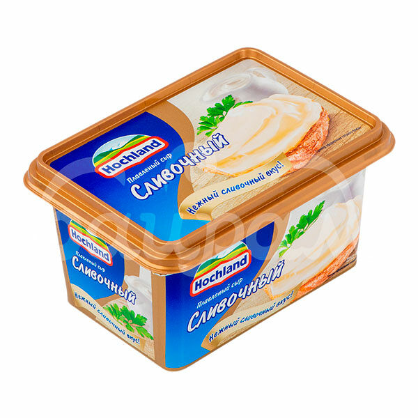 Сыр Хохланд 55%  400гр Сливочный ванночка