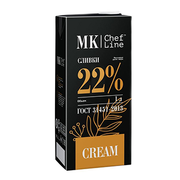 

Сливки Шеф Лайн "mk Chef Line" 22% 1 л, Россия