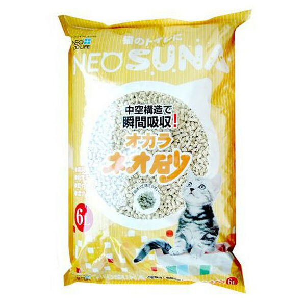 Наполнитель для кошачьего туалета NEO LOO LIFE Комкующийся на основе соевых бобов 6л (упаковка - 4 шт)