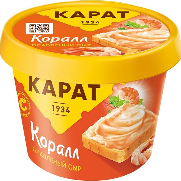 Сыр Карат Коралл плавленый 45% 230г