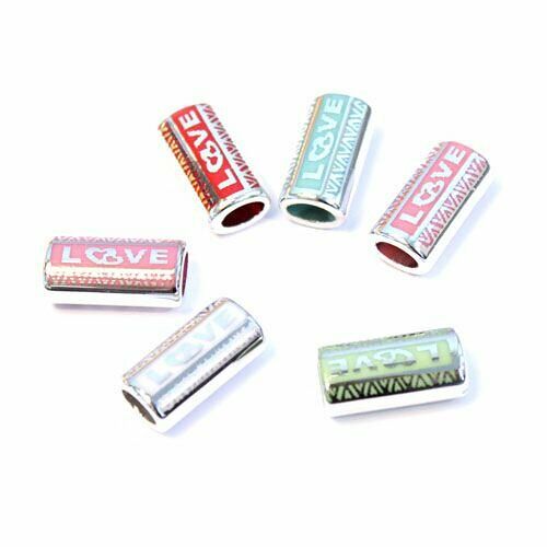 Бусина металлизированные, пластик, 6667, 19*10*7-7MM, 6 шт/упак, микс, Astra&Craft