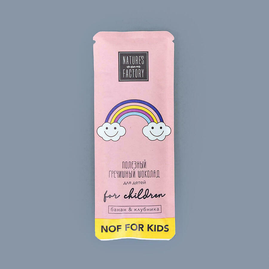 

Гречишный шоколад для детей Банан и клубника, Nature's Own Factory 20 г