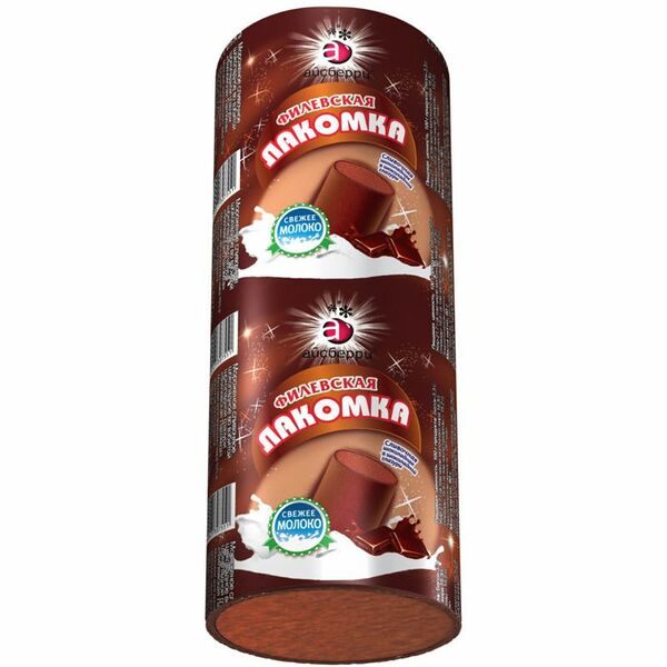 Мороженое сливочное Филевская Лакомка шоколадное в глазури