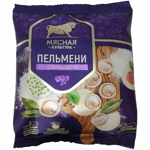 Пельмени Мясная Культура с бульоном категория В, 700 г