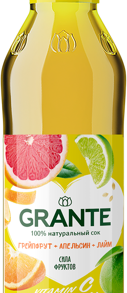 Сок Grante грейпфрут, апельсин, лайм 0.75л, Азербайджан