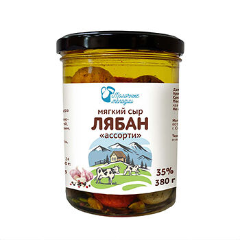 Сыр мягкий «Лябан» ассорти 35%, «Молочные мелодии», 380 г