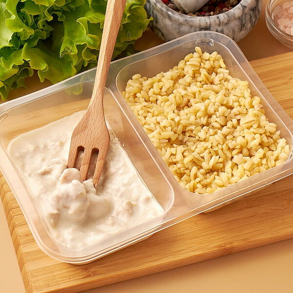 Фрикасе из курицы с булгуром