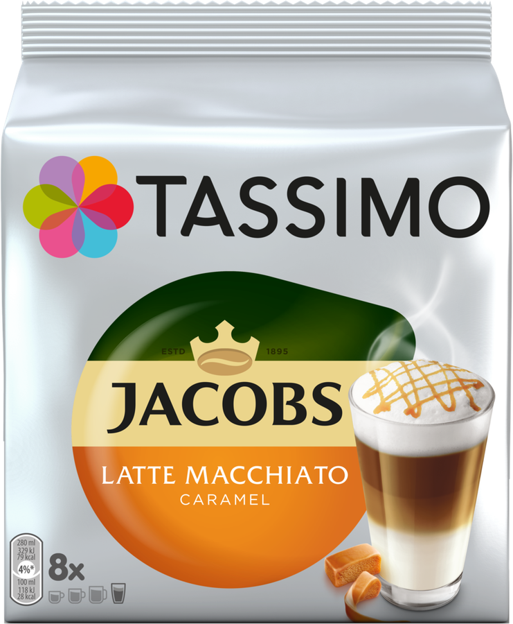 

Кофейный напиток Jacobs Tassimo Latte macchiato caramel 8 шт.
