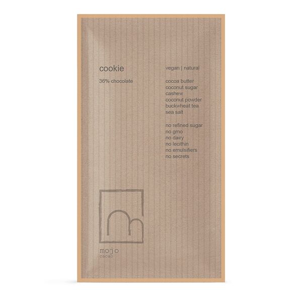 Шоколад веганский Mojo Cacao Cookie с гречишным чаем ООО Моджо