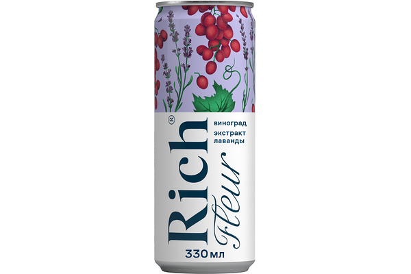 Напиток сокосодержащий Rich Fleur Виноград с ароматом лаванды