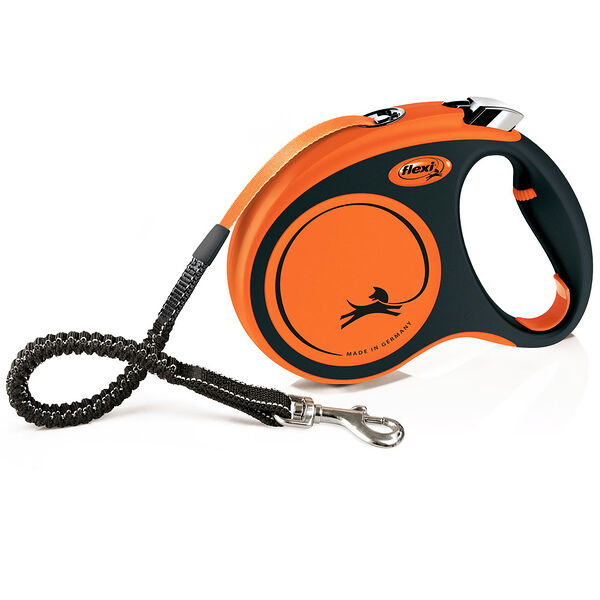 Flexi рулетка Xtreme M до 35 кг (5 м лента) M, Оранжевый