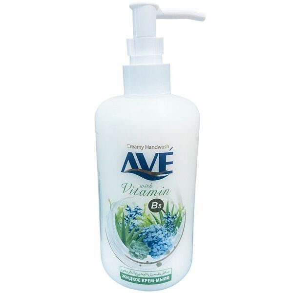 Крем-мыло Ave жидкое алоэ вера и молоко с витамином В5, 450мл