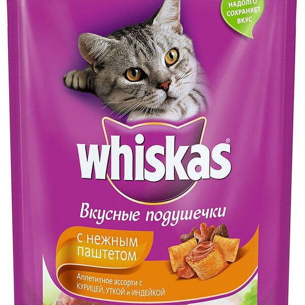 Корм для кошек курица и индейка паштет Whiskas 800 г